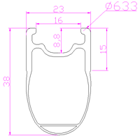 38mm carbon rim