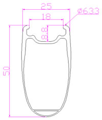 700C sans chambre à air clincher wheel