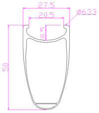 700C clincher rim