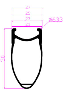 50mm carbon rim