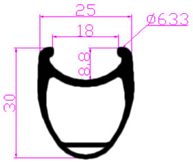 Deep 30mm clincher rim