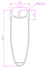 carbon alloy rim 60mm