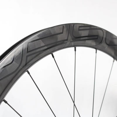 OSFC 45mm deep Marble appearance disc carbon wheelset