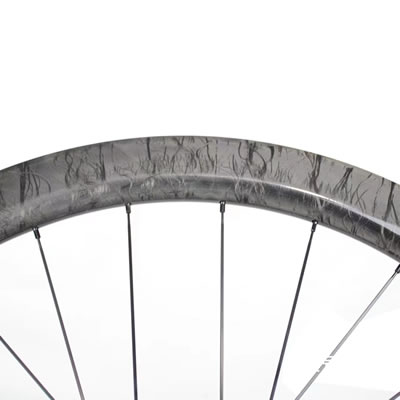 OSFC 45mm deep Marble appearance disc carbon wheelset